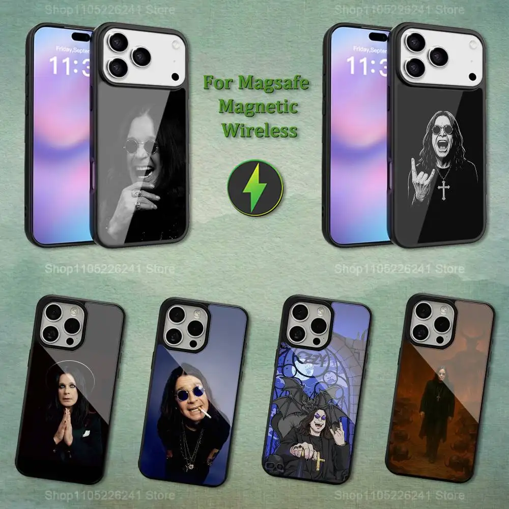 

O-Ozzy Singer O-Osbourne Phone For iPhone 17,14,11,15,16,13,12,Pro,Max,For Magsafe,Plus,Mini, Magnetic Wireless Charging Case