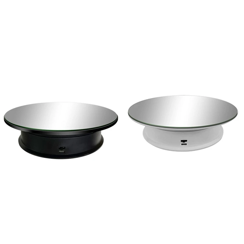 Espositore elettrico a specchio rotante 2 velocità peso massimo 3Kg 360 gradi Whirling Platform Photography
