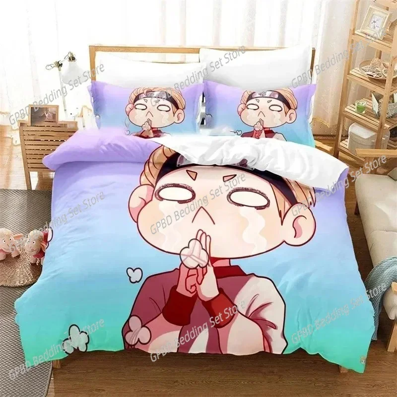 3D Cartoon Foxy Boxy Lanky-box 3D Duvet Cover Bedding Set Comforter Linen Pillowcases Home Decor Single Double Twin King Queen