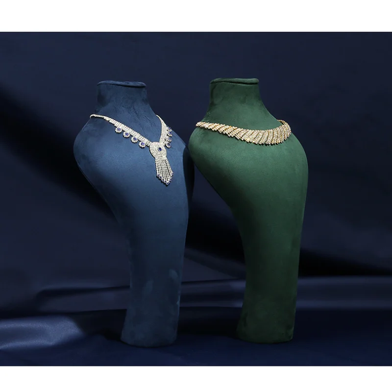 

3D-подставка для ожерелья для продажи, бархатная цепочка, органайзер для держателя бюста ювелирных изделий