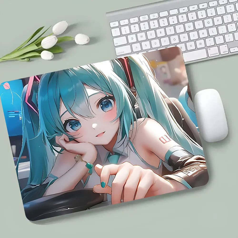 Cartoon H-Hatsune M-Miku Mousepad XS Small Mouse Pad For PC Gamer Desktop Decoration Office Mouse Mat Deskmat Rug