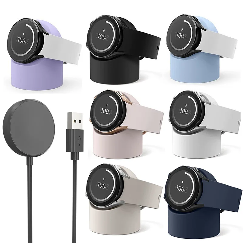 แท่นชาร์จสำหรับ Samsung Galaxy WATCH 6 5 4 3/6 CLASSIC/Active 1 2สำหรับ Galaxy Watch 4 CLASSIC อะไหล่แท่นชาร์จ