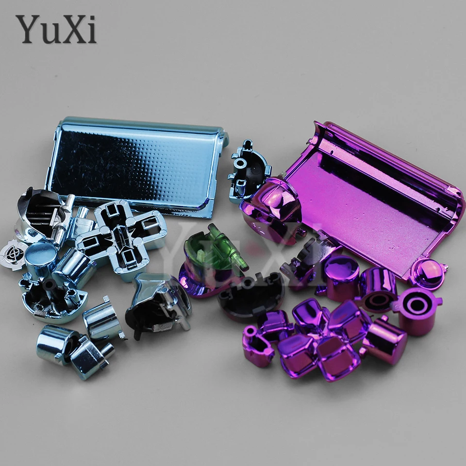 For PS4 R2 L2 R1 L1 Trigger Button D-pad ABXY Keypad Plating