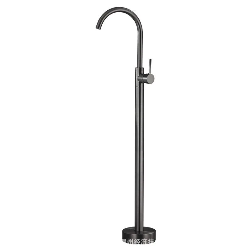 Floor-to-ceiling bathtub faucet cylinder edge bathroom column basin wooden barrel hotel engineering set