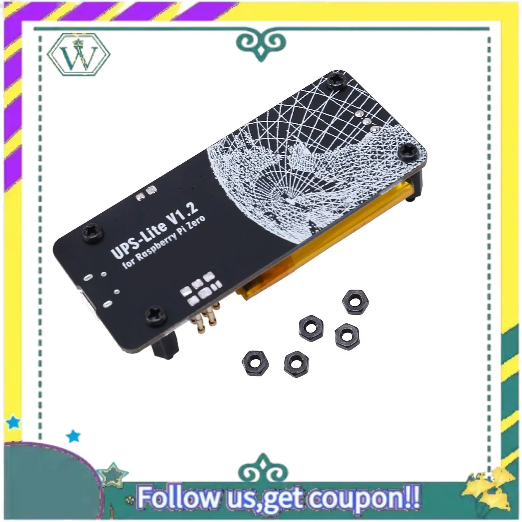 НОВИНКА для Raspberry Pi Zero W UPS-Lite, плата питания, индикатор питания батареи I2C MAX17040G