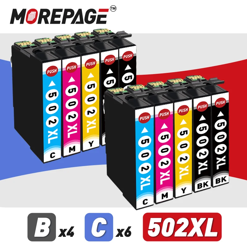 T502XL 502XL 502 XL خرطوشة حبر متوافقة لإبسون XP-5100 XP-5105 WF-2860DWF WF-2865DWF WF-2880 WF-2885 طابعة نافثة للحبر
