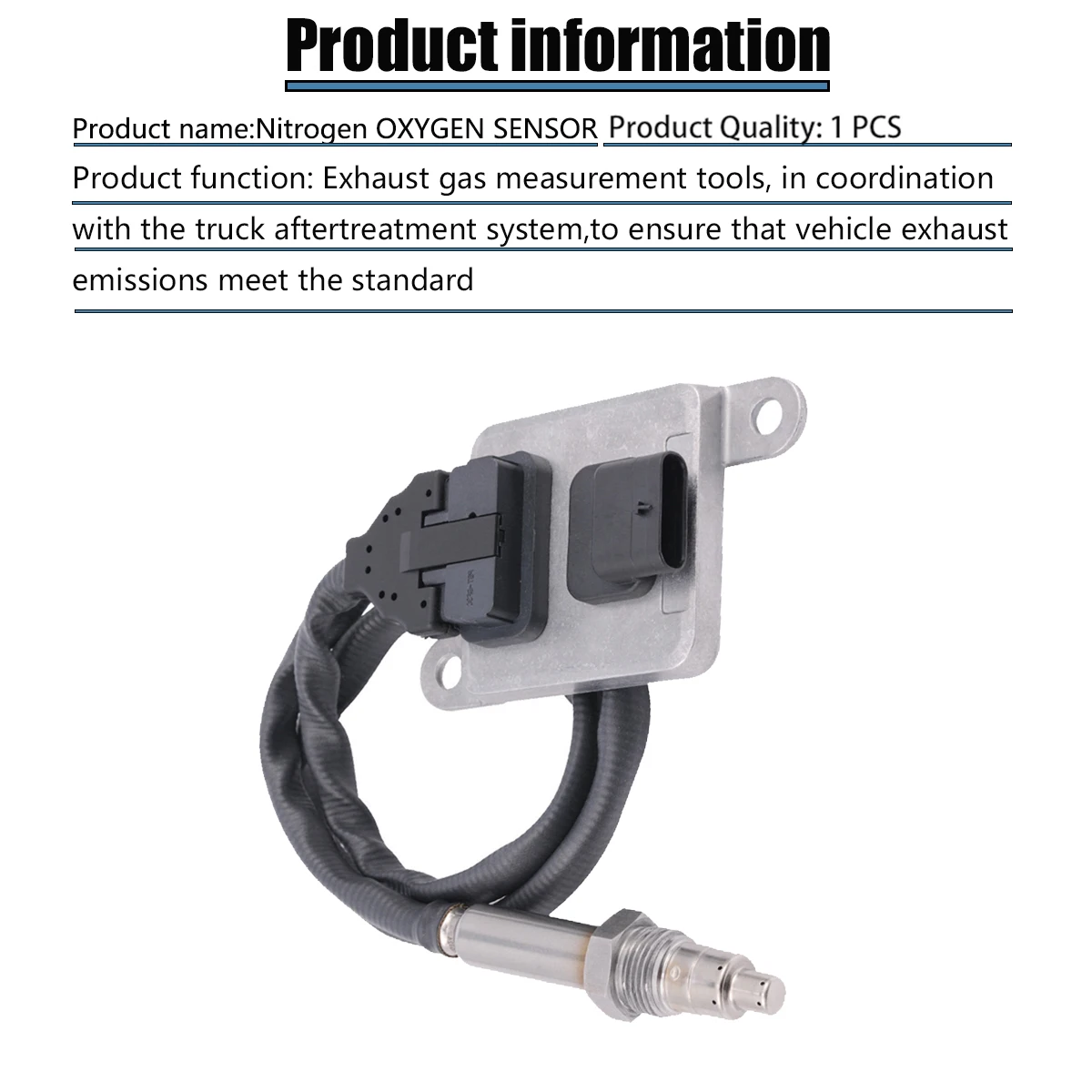 2894943 Nitrogen Oxide Nox Sensor For Freightliner Kenworth Peterbilt Blue Bird5 2894943RX 5WK9 6672A 2871974 5WK96672A 904-6002