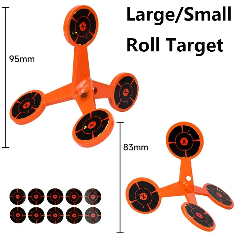 Pinball Shooting Metal Rolling Target Paper Set, Múltiplo Lado, Acessórios Pneumáticos Lançador