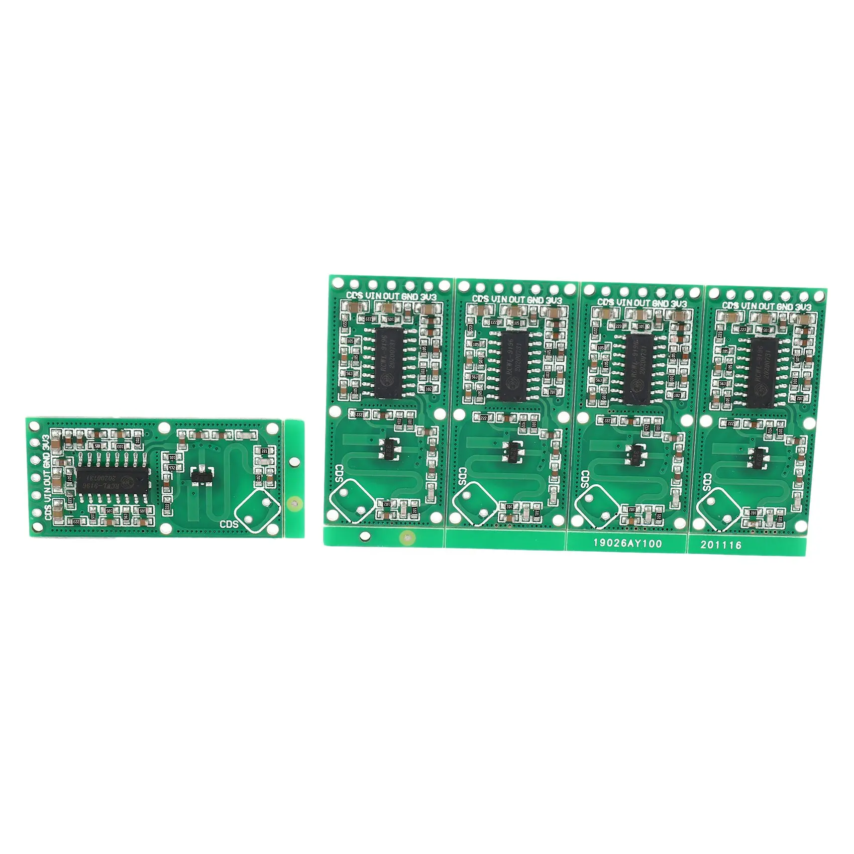 B44C 5PCS RCWL-0516 Sensor de radar de micro-ondas Módulo de interruptor inteligente Módulo de indução de corpo humano 5-7M Distância de detecção 4-28V 100Ma