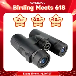Svbony SV47 Binoculars for Adults, 8x32/8x42/10x42 Bak4 Prism HD FMC Lens Waterproof for Nature Observation Safari Watch Bird