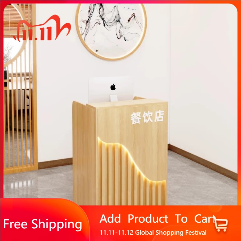 

Modern Design Reception Desks Drawers Minimal Commericial Light Luxury Store Reception Desks Shop Salon Bureau Office Furniture