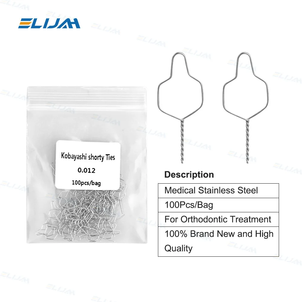 Orthodonti preform ligation wire 100 pcs/package Stainless steel orthodonti bracket arch wire