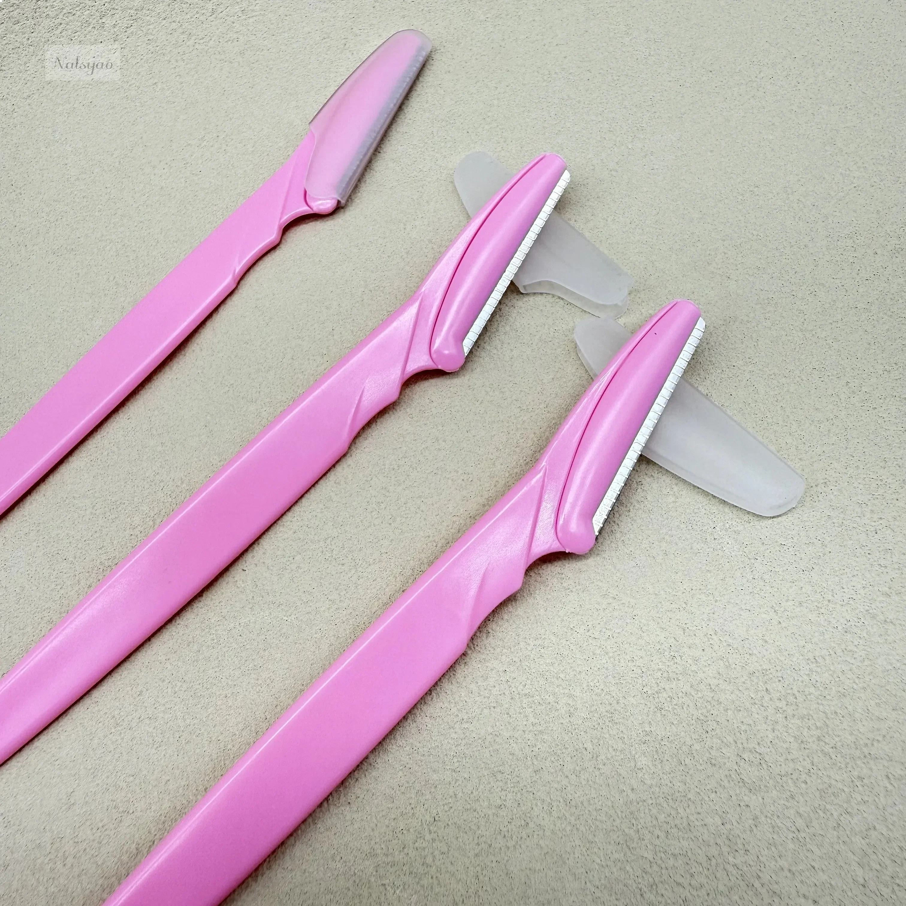 100pcs Eyebrow Trimmer Knives Portable Face Hair Remover Brow Trimming Shaping Epilation Shaver Blades