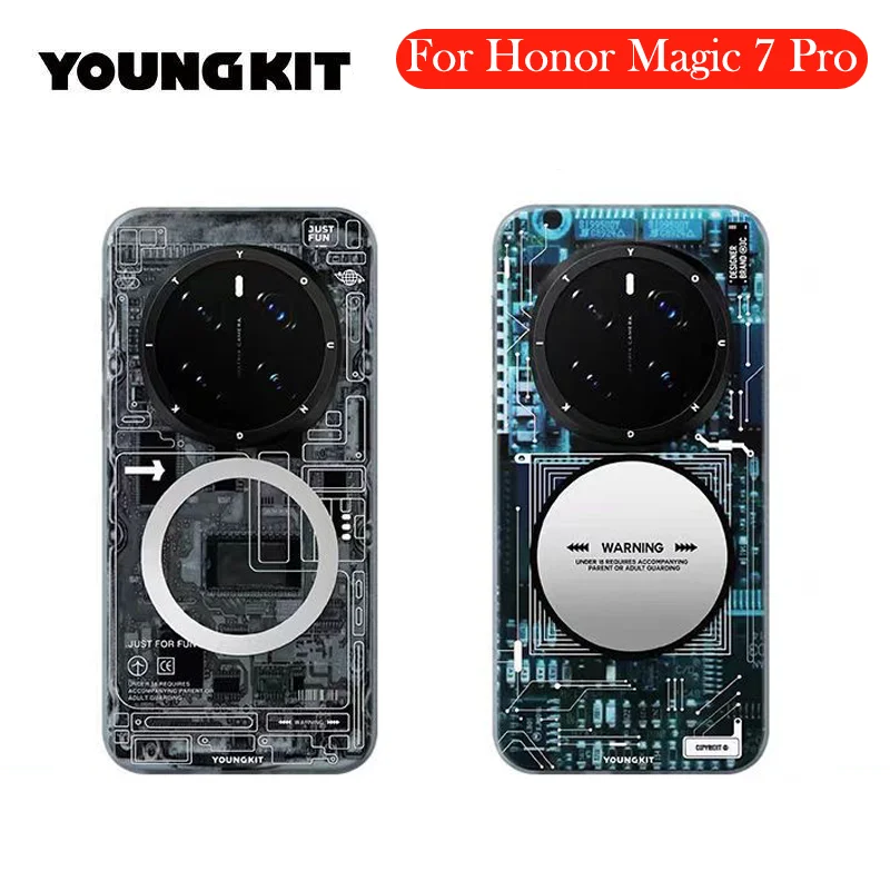 

Магнитный чехол YOUNGKIT для Honor Magic 7 Pro, матовый чехол на заднюю панель для HONOR MAGIC 7 PRO 5 г