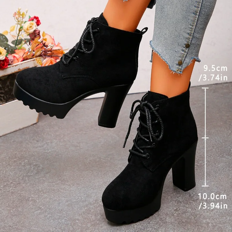 

Women's Heels Block Heel Platform Booties