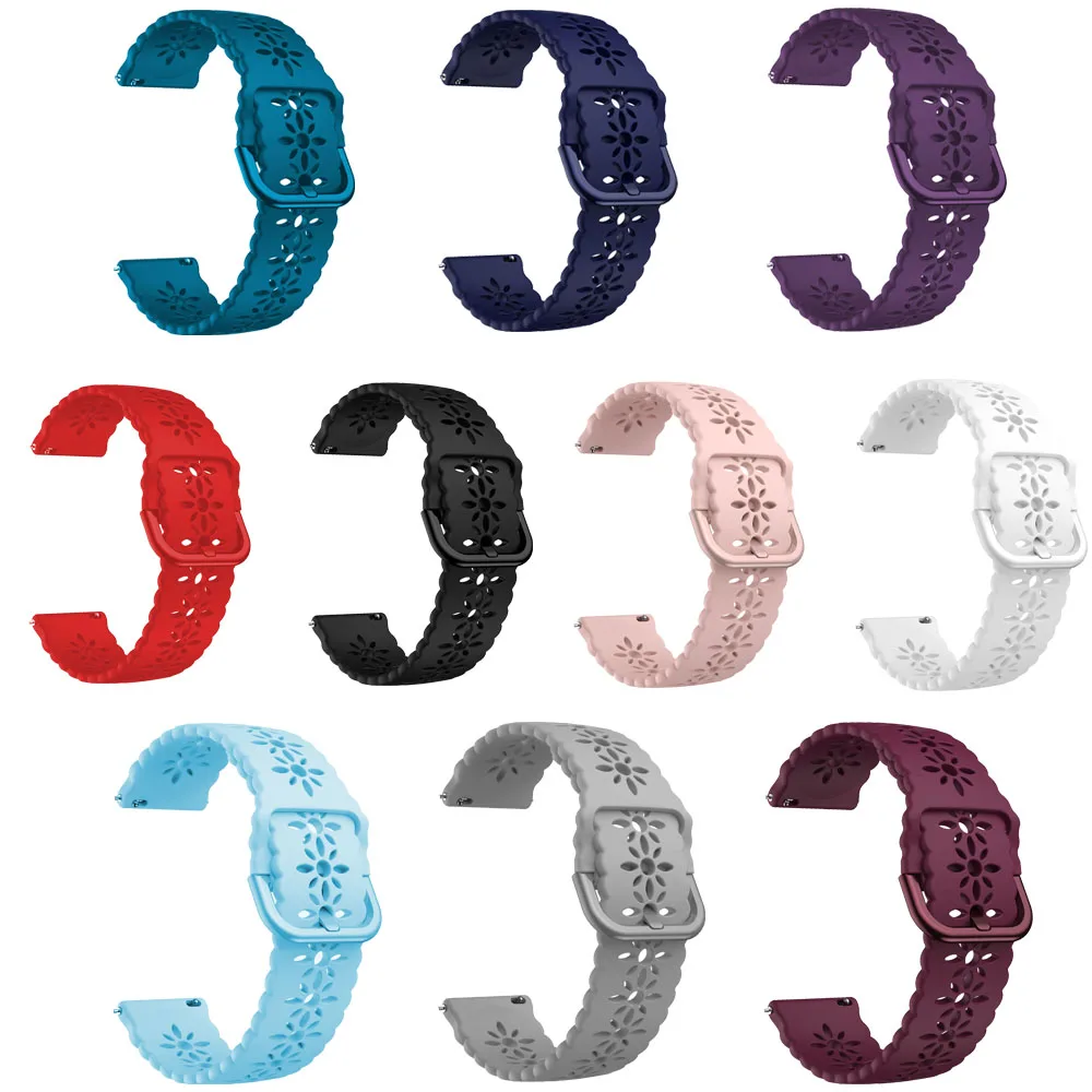 Cinturino da polso Smartwatch sostitutivo da 20mm per Huami Amazfit GTS 4 Mini/2e/3/GTR cinturino in Silicone da 42mm per Amazfit Bip 3/U Pro/S