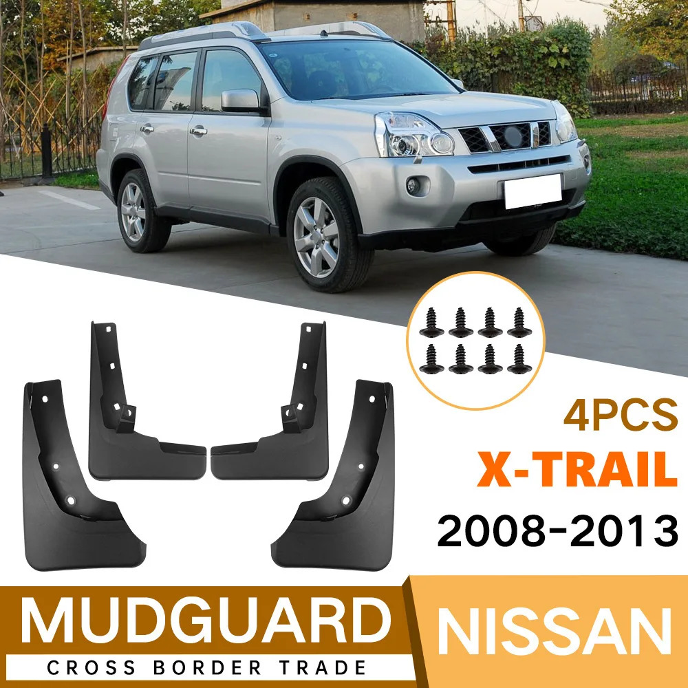 

For 2008-2013 Nissan X-Trail T31 Soft Front & Rear Mud Flaps Mudguards Splash Guards Auto Accessories