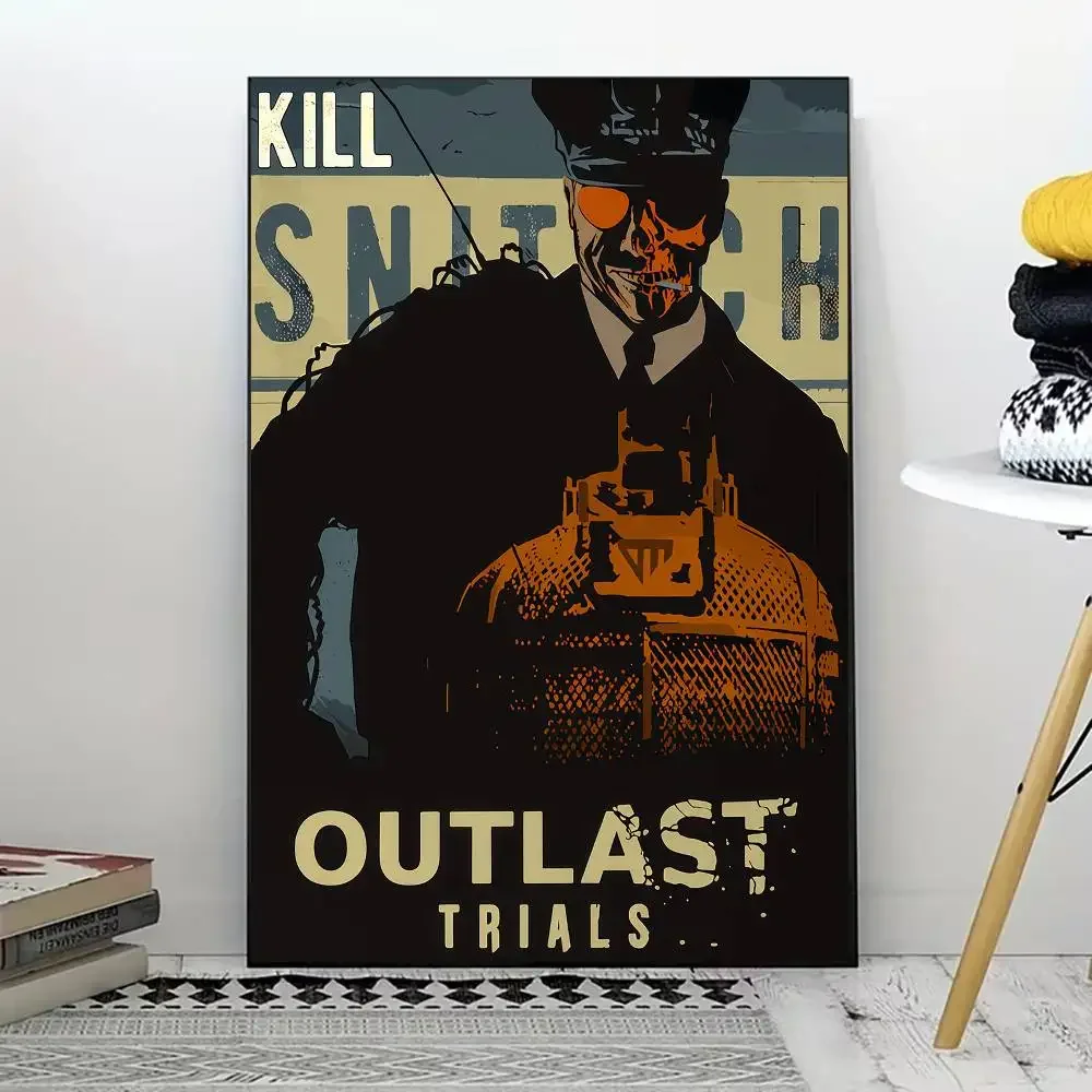Game T-The O-Outlast Trials Poster for Modern Decor in Home Offices, Bedrooms, Living Rooms, Kitchens, Bathrooms.