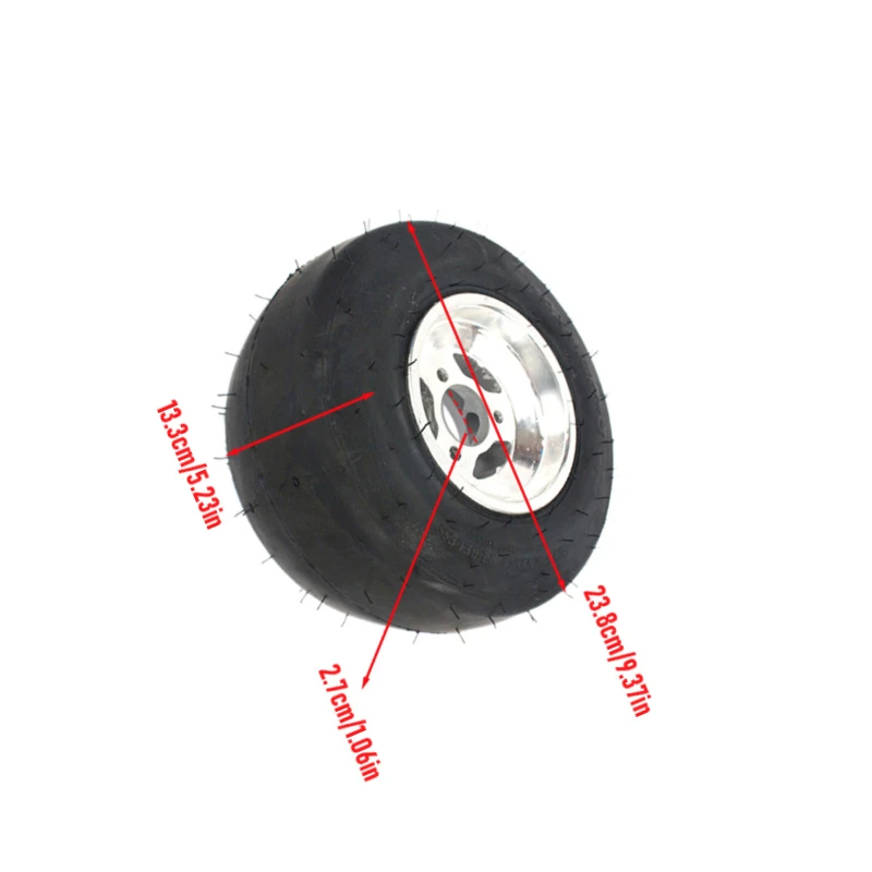 Premium Vacuum Tires and Rims 10X4.50-5 for ATV Kart Drift Bicycle Front or Rear Wheel Upgrade