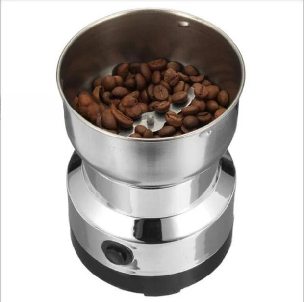 Stainless steel small mill, coffee beans, Chinese herbal medicine food grinder, electric grinder, household grinder