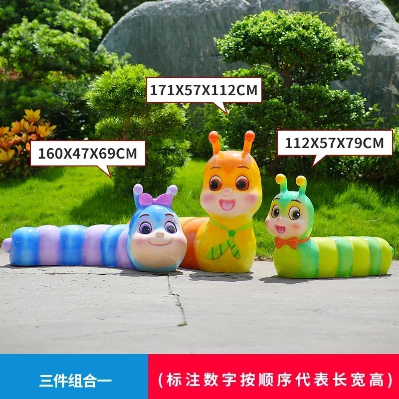 

Outdoor Cartoon Seat GRP Sculpture Decoration Amusement Park Shopping Mall Park Lawn Decoration