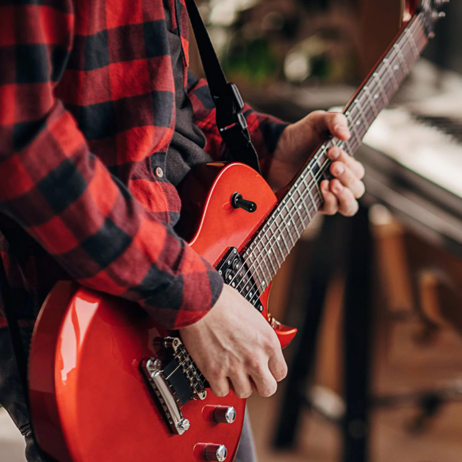 

12Pcs Electric Guitar Toggle Switch Caps Plastic Knob Replacement Pickup Caps for 3 Way Toggle Switch Electric Guitar