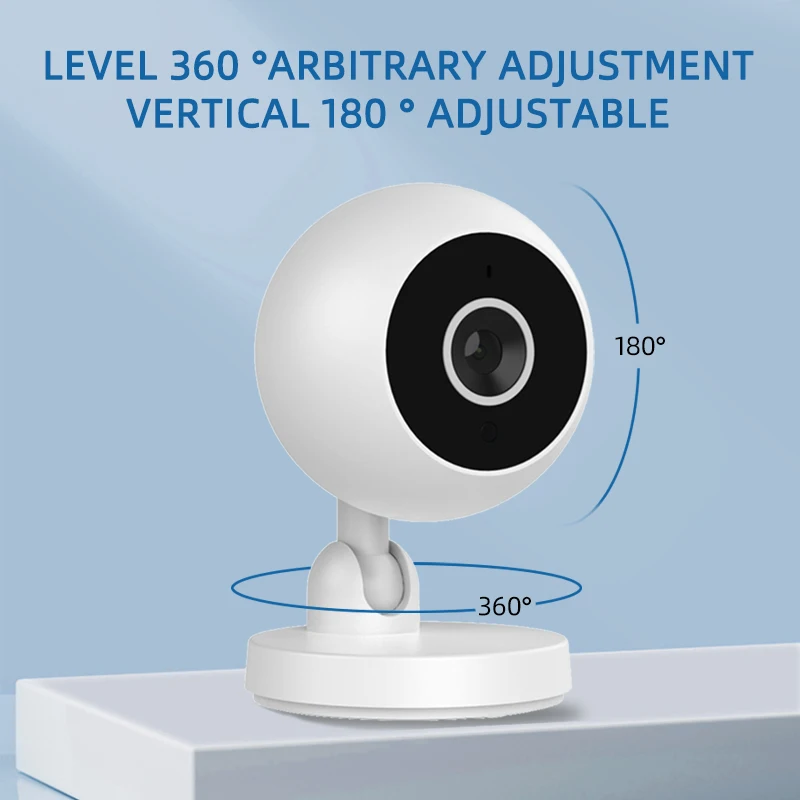 HD Wifi Camera Mini Indoor Monitor Wireless Infrared Night Vision Tracking Two-way Audio Security Surveillance Cam Home Smart