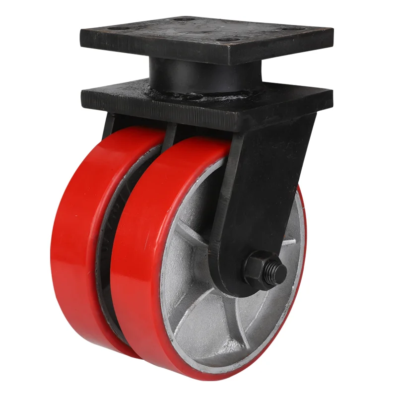 WeiHang 10 INCH Dual  Wheel Super Heavy Duty Load 5 Tons Caster Wheel
