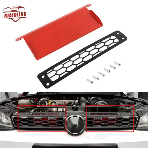 Imagen 1 del producto Kit de pala de entrada de aire dinámica, buena resistencia y estilo, color rojo, para VW Golf MK7/MK7.5 R 2012-2018, sistema de entrada de aire para automóviles
