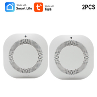 1-3pcs Tuya Detector WIFI Wireless Smoke Detector Real-time Detection Fire Protection Alarm Sensor For Home Security Smoke Alarm