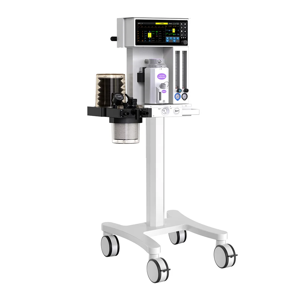 Portable Veterinary Anesthesia Machine Vetoo VT-A200 Built-in Battery Metal Construction Oxygen Air Drive VCV/PCV Modes Surgical