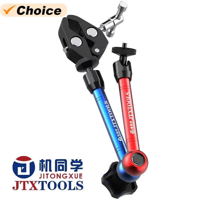 JTX X2 Universal Heavy Duty Magic Arm Bracket 360 Rotatable Table Mount Clamp for Maintenance Measuring Device Phone Repair