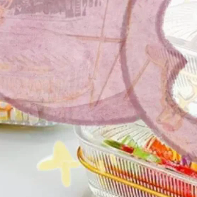 3D-Design-Servierschale, Serviertablett, Organizer, elegantes 3-stufiges Trockenfrucht-Nuss-Display-Tablett mit stilvollem Elchdeckel, nordisch für Früchte