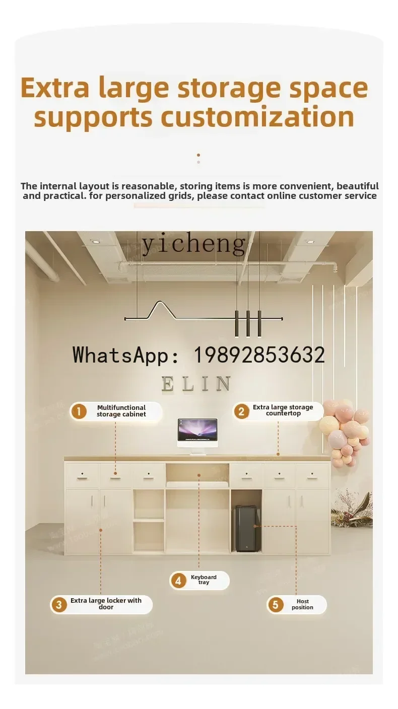 FZ simple modern semicircular beauty salon chess room bar checkout page women's clothing store company reception desk
