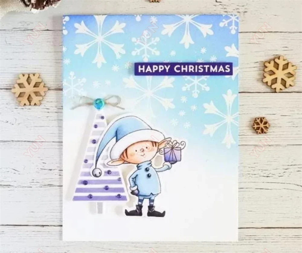 Snowfall of Blessings Stylish Snowflakes Square Grid Cover-Up-Stamps Stencil Metal Cutting-Dies DIY Scrapbooking Card Handmade