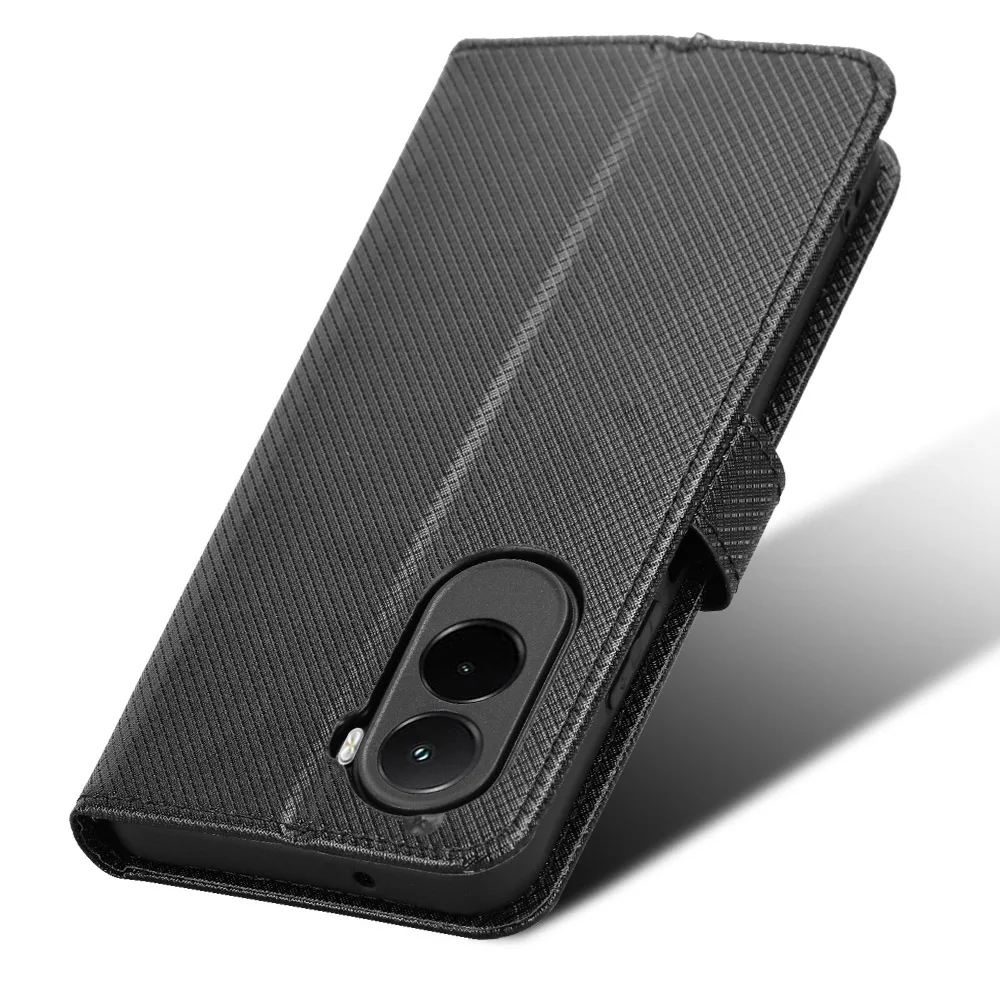 Wallet With Card Slot Stand Flip Leather Case For Xiaomi Poco M7 4G 169mm Anti-fall Strong Magnet Cover