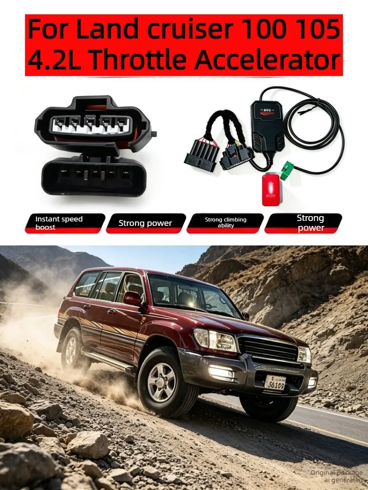Electronic Throttle Controller Launch Acceleration Booster For Land Cruiser 100/105 (4.2L/4.7L) Resolves Acceleration lag When S