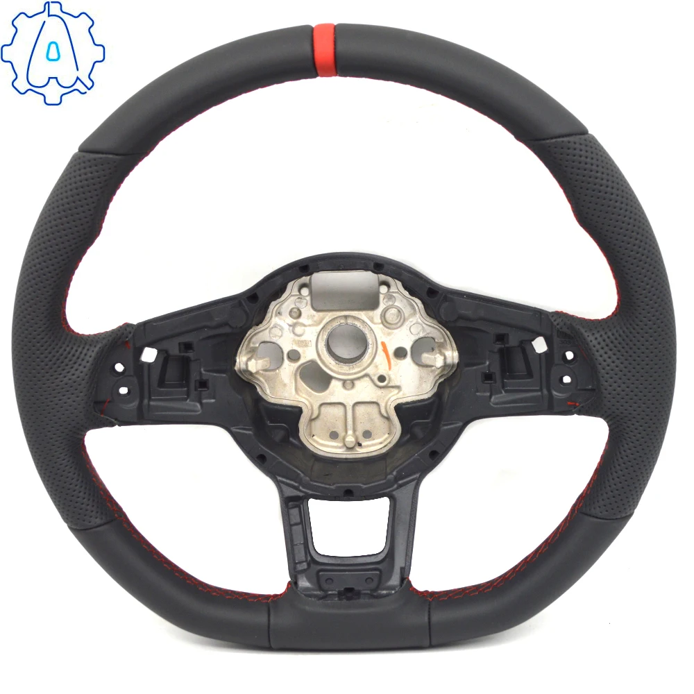 For VW Golf 7 7.5 GTI GTD GTE R 2013-2020 Polo GTI Tiguan Passat DSG leather perforated steering wheel