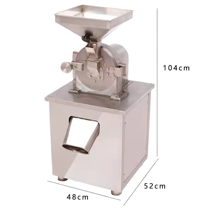 Roestvrijstalen universele vergruizer Commerciële suikerkruiden Chemische geneeskunde Industriële grote vergruizer