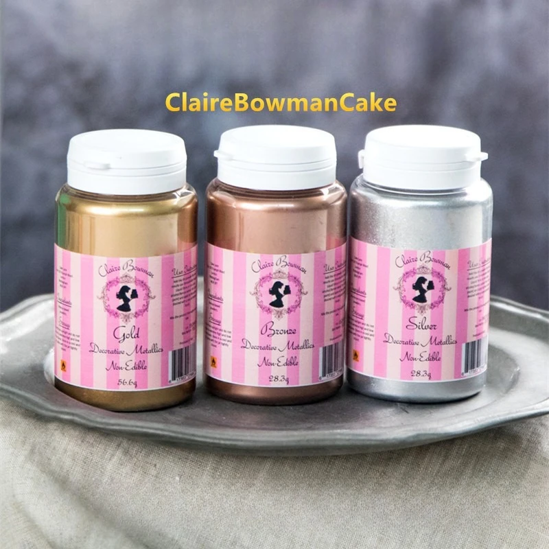 Flipped Sugar Macaron French Decorative Color Powder Gold Powder Gold Silver Bronze Cake Decoration Accessories