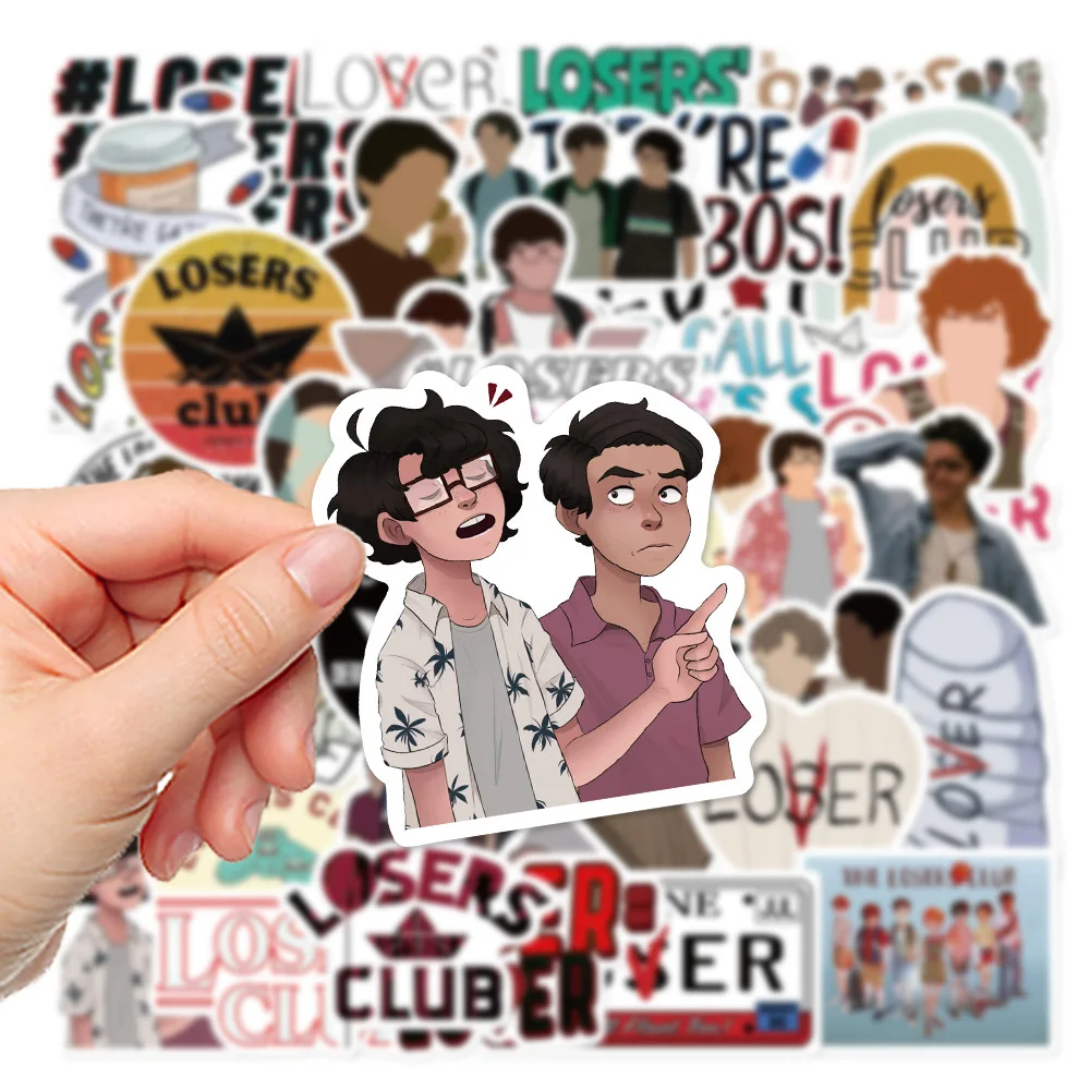 10/30/50pcs Loser Club Thriller Movie Sticker Decals Graffiti DIY Notebook Laptop Phone Tablet PVC Sticker for Classic Kids Toy