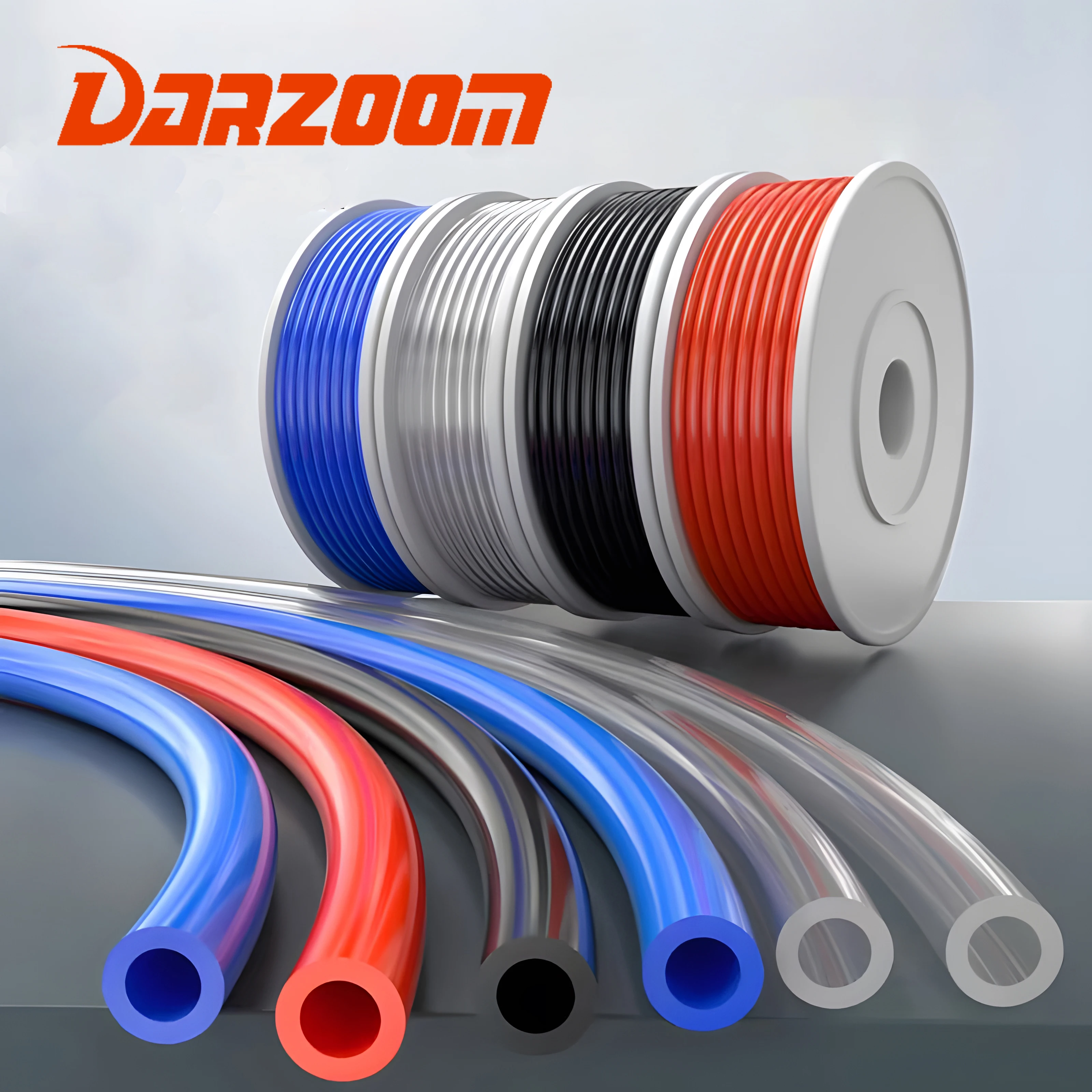 Tuyau d'air pneumatique en polyuréthane (PU) bleu, 6 mm de diamètre extérieur, 4 mm de diamètre intérieur, 10/20/50/100 mètres, kit de 10 mètres (32,8 pieds), 8 mm, 10 mm, 12 mm