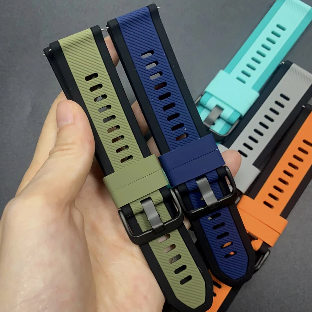 Silikonarmband 22 mm für Huami Amazfit BALANCE 2/BIP 6 5/GTR 4 3Pro 2 2e/Cheetah Pro Soft Band für Xiaomi Watch S4 Sportarmband