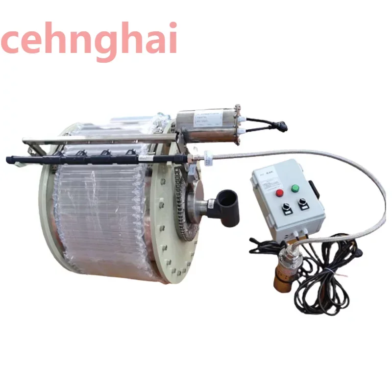 Stainless Steel Solid Liquid Separation Rotary Drum Filter For Fish Fariming