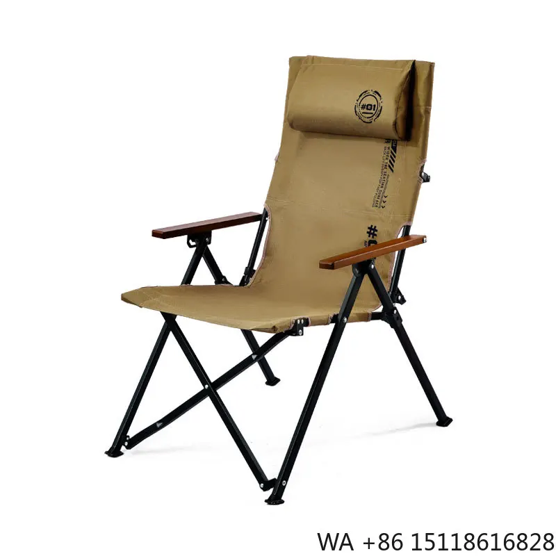 Outdoor Camping Chair Foldable and Adjustable with Multi-Point Support for Garden Furniture