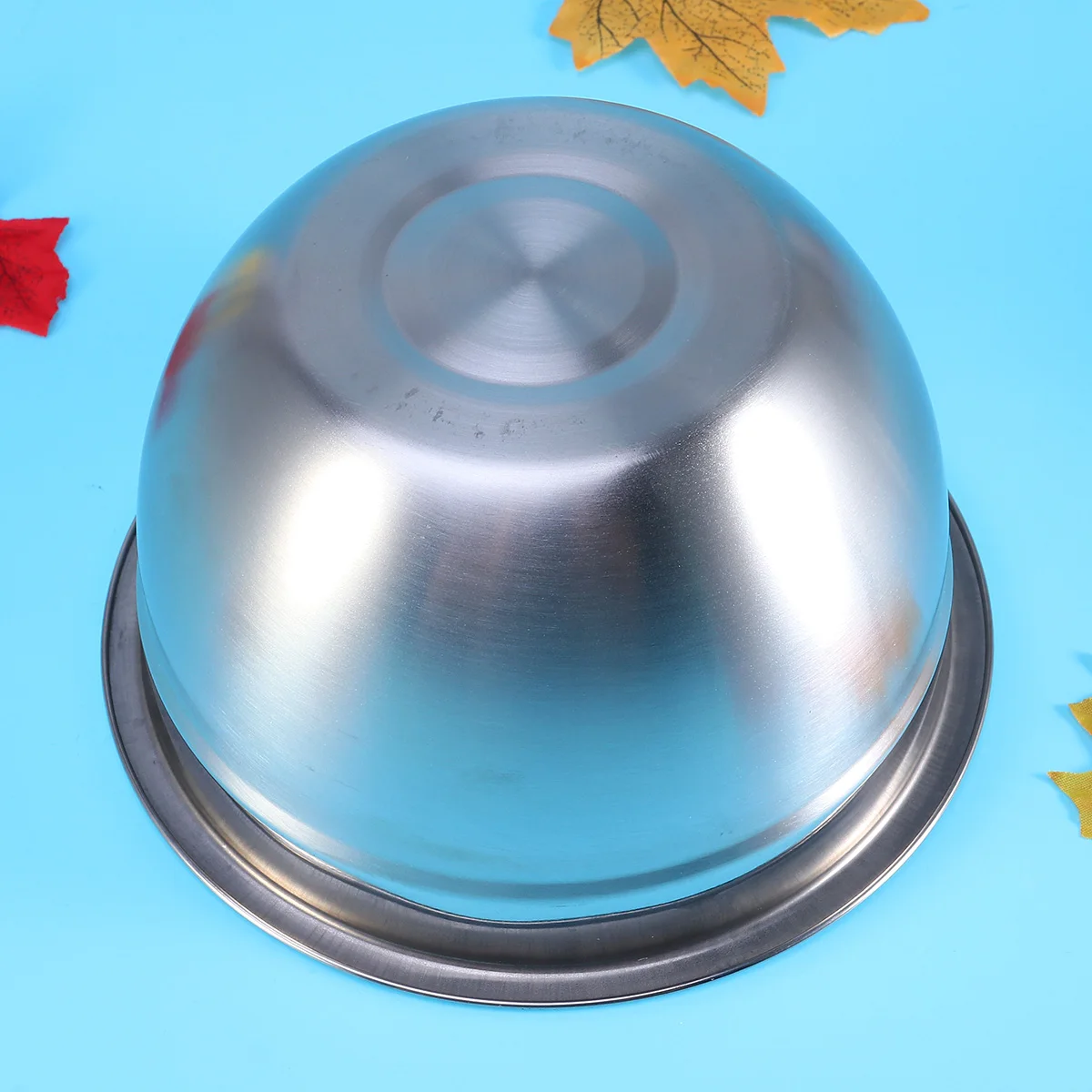 وعاء خلط من الفولاذ المقاوم للصدأ 20 سم وعاء فواكه السلطة العميق لضرب البيض وتربية الخبز والطبخ وتقديم الخضار #5