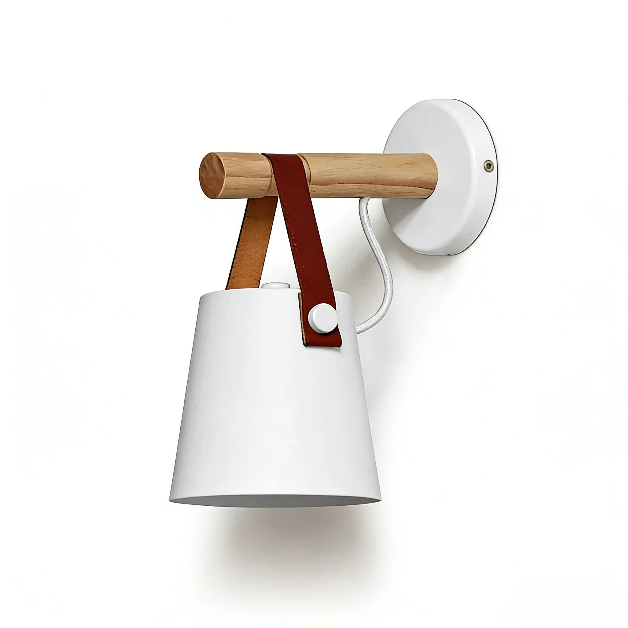 

Современный настенный светильник в скандинавском стиле, черно-белый, E27, для спальни, гостиной, прикроватной зоны, коридора, внутреннего освещения.