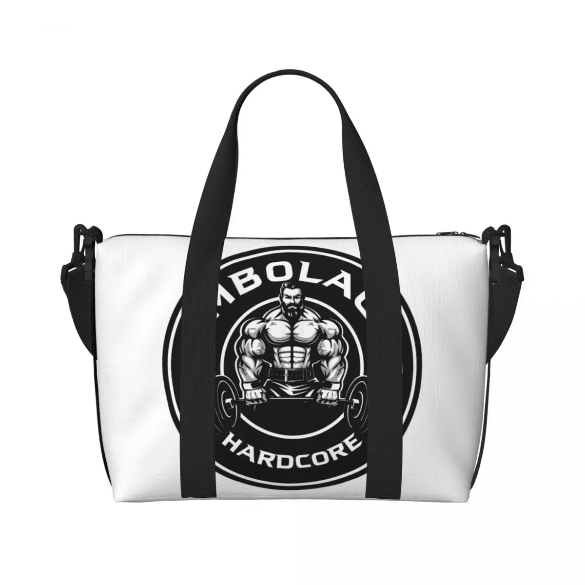 

Изготовленная на заказ сумка-тоут для бодибилдинга, фитнеса, мышц, тренажерного зала, женские большие вместительные спортивные пляжные дорожные сумки