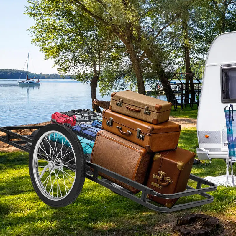 

Double-Layer Deer Cart with 20 Inch Rubber Wheels