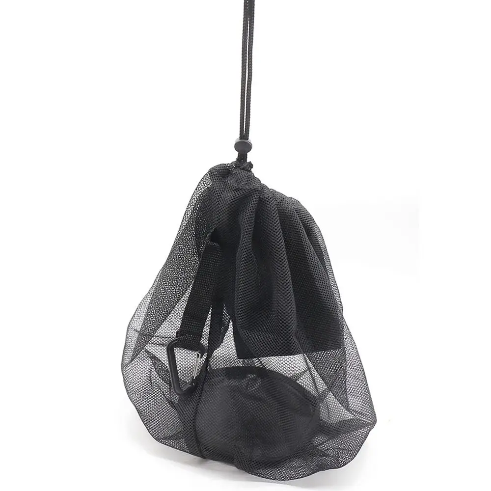 Adjustable Basketball Single Bag Multifunctional Portable Mesh Shoulder Bag Effortless Carrying Drawstring Travel Storage Bag